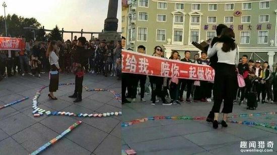 999盒保险套摆爱心告白 最奇葩求婚方式盘点