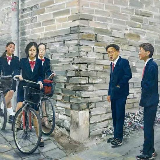 　刘小东《自古英雄出少年》