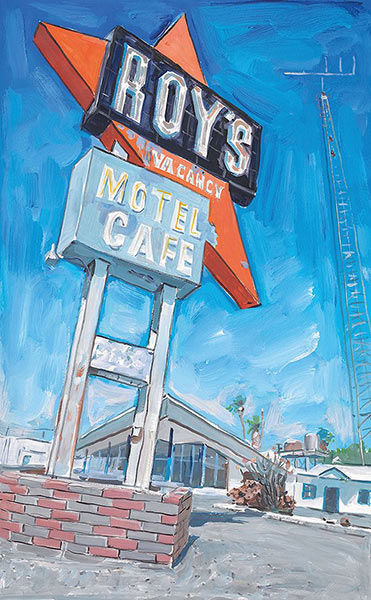 　　《被遗弃的汽车旅馆，尤里卡》，迪伦创作于2015-2016年《被遗弃的汽车旅馆，尤里卡》，迪伦创作于2015-2016年