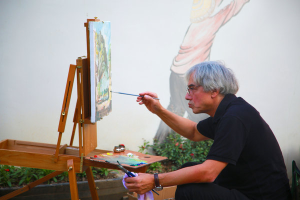 中国写生大会进行时之法国画家雷米?艾融（Rémy Aron）