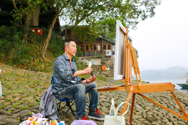 中国写生大会进行时之上海大学美术学院教授曹跃