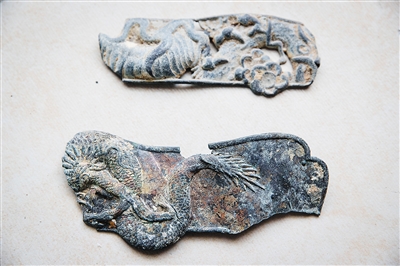 琼海市潭门镇渔民捐赠的南宋铜饰件。