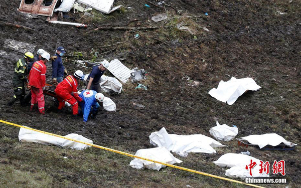 载巴西球员飞机坠毁