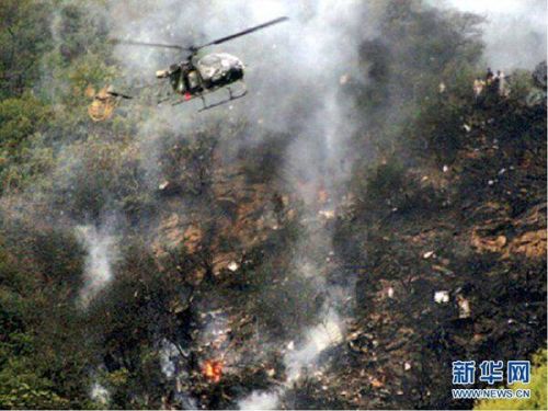 巴基斯坦坠机现场