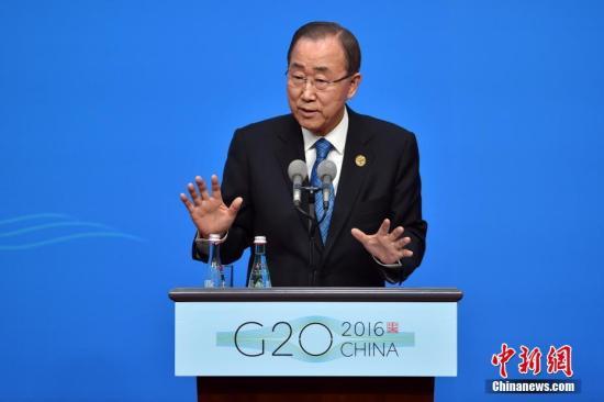 资料图：潘基文。 中新社记者 金硕 摄