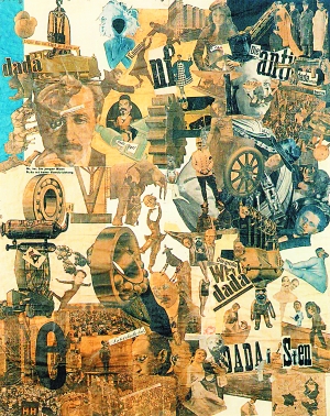 汉娜·霍克1919年创作的作品《用达达餐刀切除德国最后的魏玛啤酒肚文化纪元》