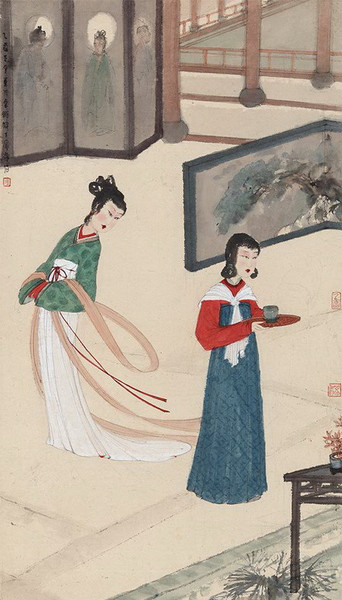 傅抱石《风光好》