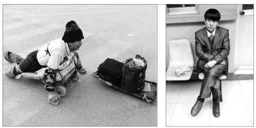 职业乞丐现原形