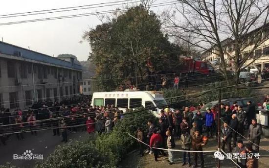 矿难事故发生后救援现场 图片来自与网络