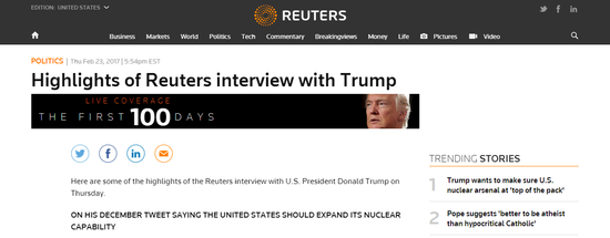 特朗普：对金正恩的作为很生气，但从来没说不见面