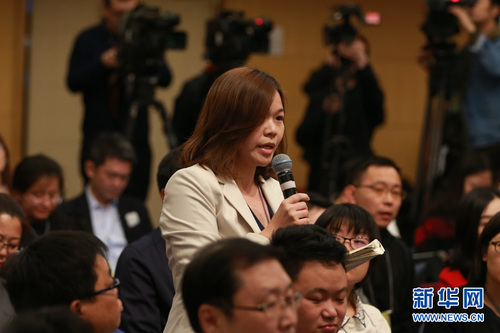 台湾联合报记者提问