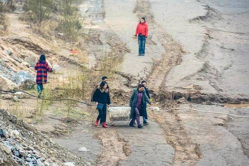 市民黄河岸边放生鲤鱼 后脚便被人捞走售卖(组图)