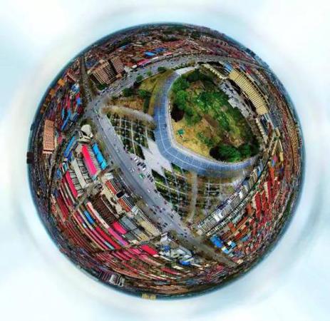 雄安新区原雄县的全景图。<a target='_blank' href='http://www.chinanews.com/'>中新社</a>发 周国强 摄