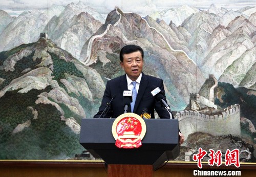 资料图：中国驻英国大使刘晓明。<a target='_blank' href='http://www.chinanews.com/'>中新社</a>发 周兆军 摄