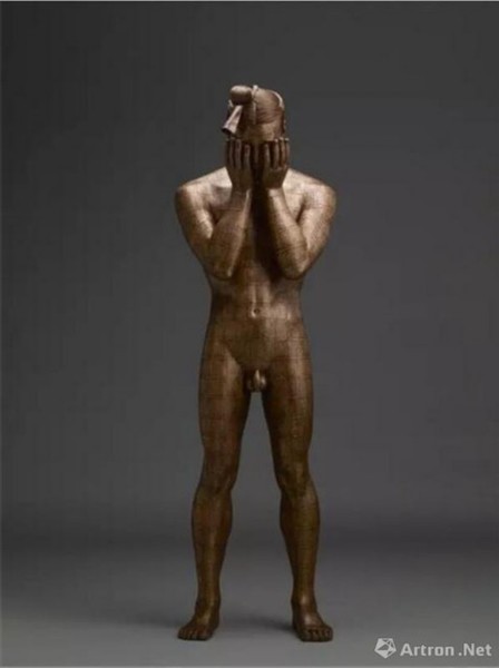 蔡志松 | 故国·颂10#树脂、铜线、铜板 | 62×54×190cm | 2013年