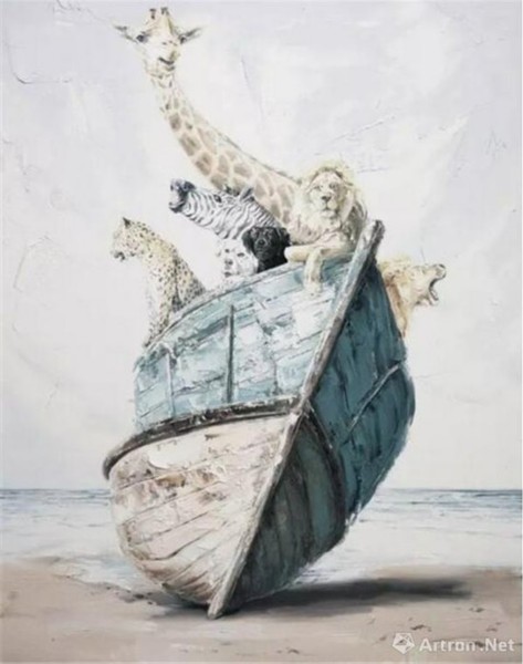 申树斌 | 诺亚方舟NO.4布面油画 | 200×140cm | 2015年