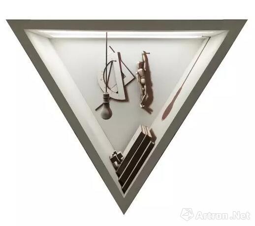 姜吉安 | 光影法 No.2现成品绘画 | 120×105×40cm | 2016年