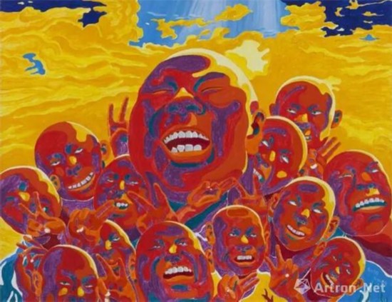 方力钧 | 2014春夏布面油画 | 140×180cm | 2014年