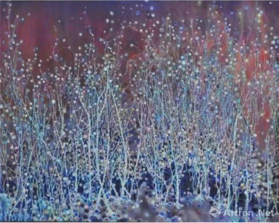 郭淑玲 | 夜巡 - 灯树7布面油画 |  80×100cm | 2016年