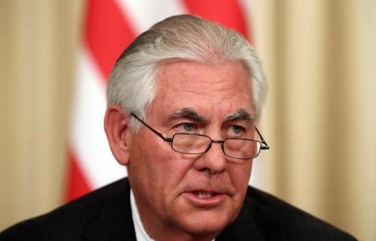 蒂勒森:对朝制裁属起始阶段 合适情况下与朝对话