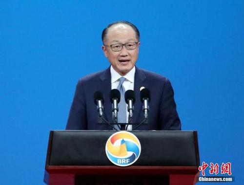 5月14日，“一带一路”国际合作高峰论坛高级别会议在北京举行，世界银行行长金墉致辞。<a target='_blank' href='http://www.chinanews.com/'>中新社</a>记者 侯宇 摄