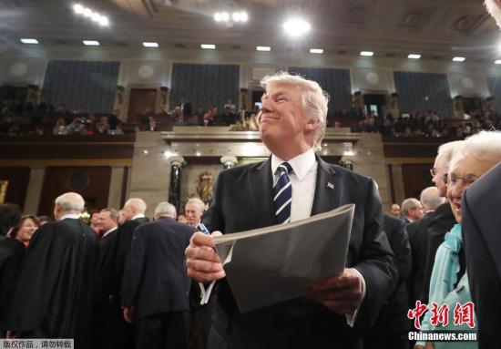 资料图：美国总统特朗普。