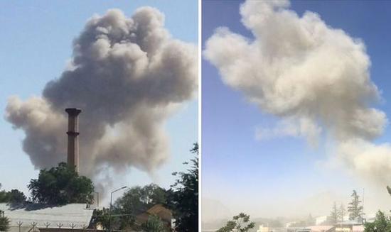 阿富汗首都遭自杀式连环汽车炸弹袭击 至少60死伤