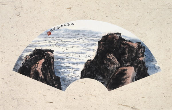 9、盛鸣扇面作品