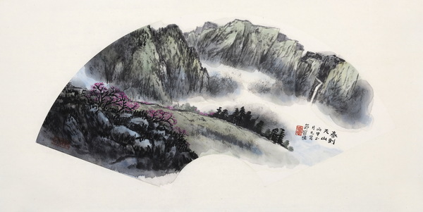 10、盛鸣扇面作品