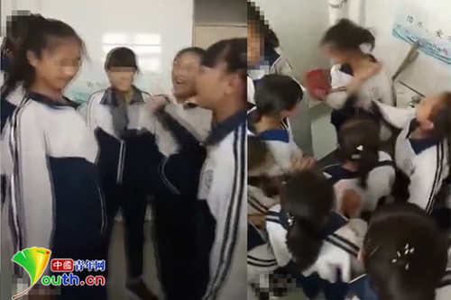 女生遭12名同学掌掴17次 打人者:都不忍心打了