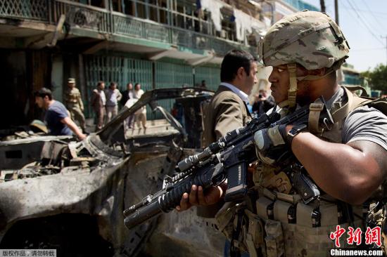 资料图：一名驻阿富汗美军士兵。