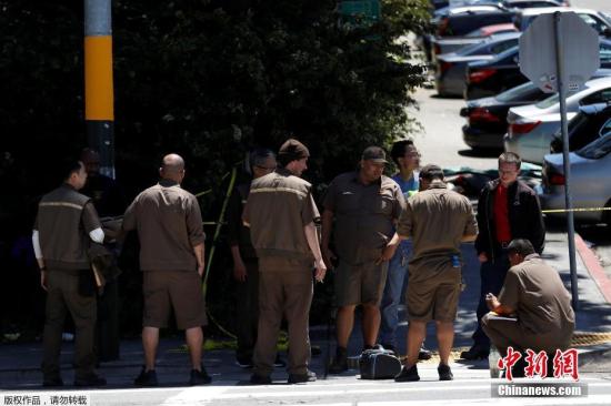 当地时间6月14日上午九时许，美国联合包裹服务公司(UPS)位于旧金山的一处物流中心发生枪击案。四人中枪身亡，包括枪手本人在内。