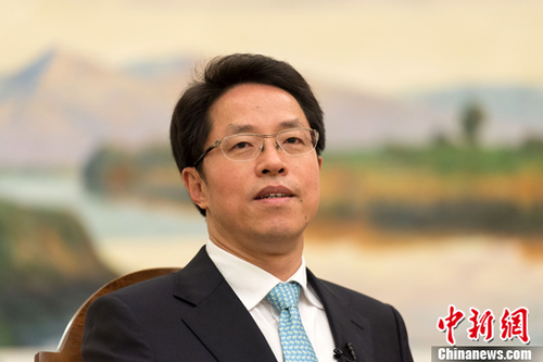 今年是香港回归20周年，中央人民政府驻香港特别行政区联络办公室主任张晓明近日在香港接受记者采访。<a target='_blank' href='http://www.chinanews.com/'>中新社</a>记者 崔楠 摄