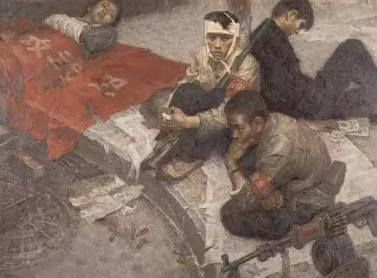 高小华，《为什么》，107.5 x 136.5cm，1978，中国美术馆收藏