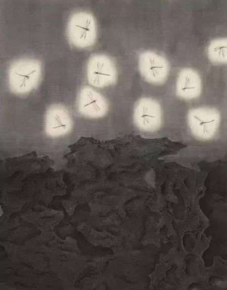 候薇薇，《在世界的每一个角落》，绢本水墨，110 x 80cm，2014