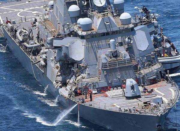 美公布被撞驱逐舰最新照5
