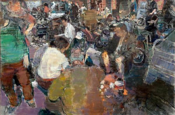 “文脉传薪——2017中国写意油画学派名家研究展”在中国美术馆开幕