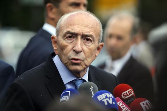 资料照片：法国内政部长热拉尔·科隆。（新华社/美联）