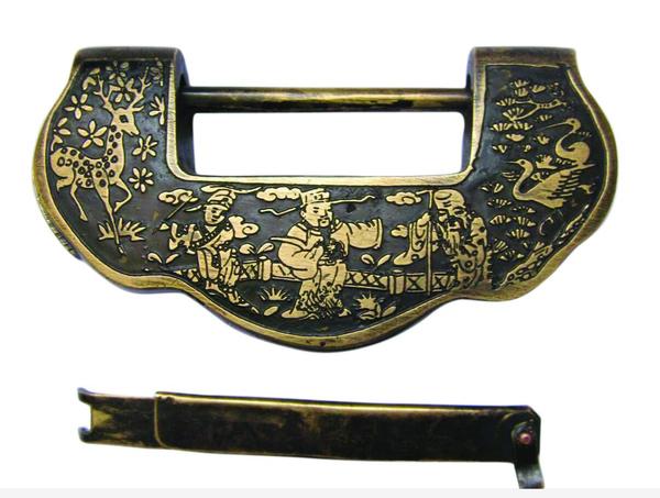 清代老铜锁寄寓美好爱情2