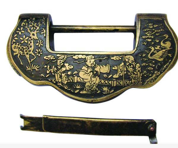 清代老铜锁寄寓美好爱情3