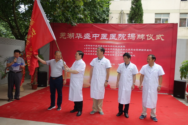 温建民教授作为专家代表接过健康扶贫义诊活动大旗开赴无为县严桥镇龙林村义诊