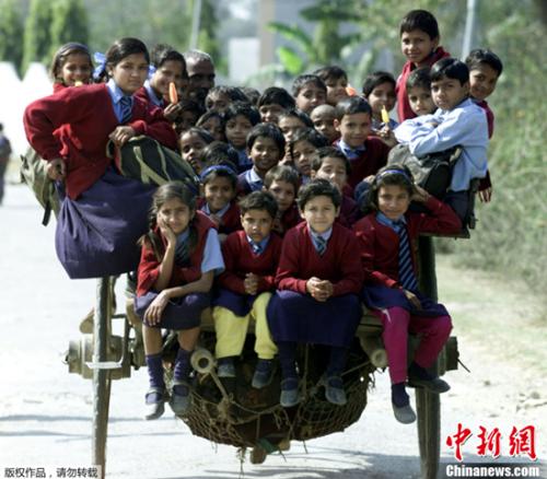 资料图片：全世界大约有18亿人年龄在10岁到24岁之间。