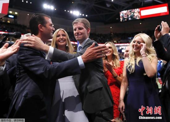 特朗普家人 资料图