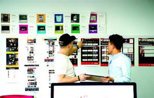 图为HanNation网站和手机APP的界面设计改版是他们目前的工作重点。