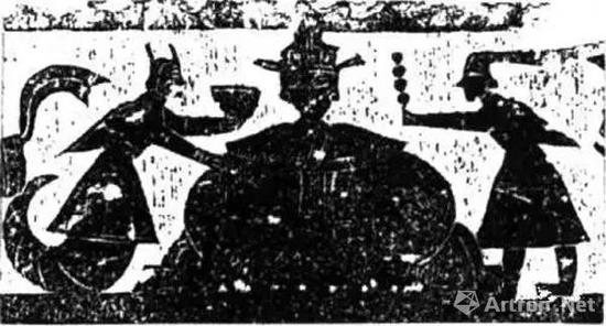 山东嘉祥西王母、庖厨图拓片