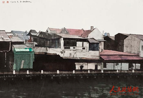 25-异域行—马来西亚2 65×95cm 2013 水墨