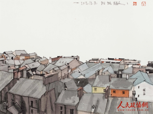 29-异域行—爱尔兰6  34×45cm 2013 水墨