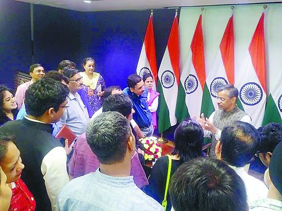 印度外交部记者会成印中专场 逾2/3提问谈对峙