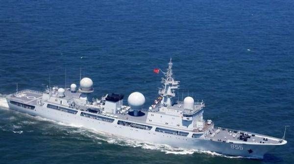 中国间谍船监测萨德实验2