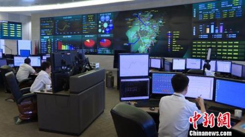 图为国网浙江省电力公司调度中心。国网浙江省电力公司供图